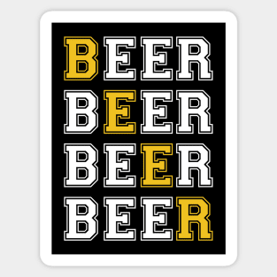 Beer Beer Beer Beer Sticker